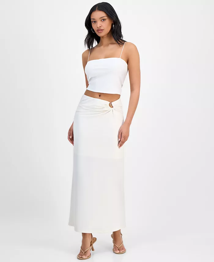 Женская макси-юбка с металлической фурнитурой Hardware Bar III, белый
Женская макси-юбка с металлической фурнитурой Hardware Bar III, белый