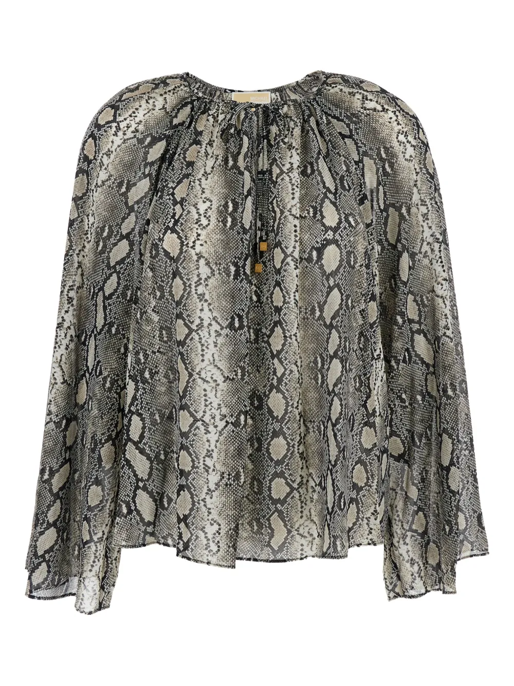 Блузка со змеиным принтом Michael Michael Kors, зеленый
Блузка со змеиным принтом Michael Michael Kors, зеленый