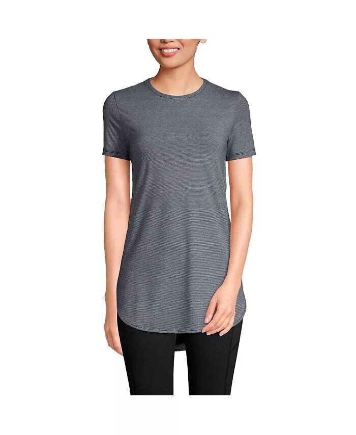 Женская туника-туника с короткими рукавами и изогнутым подолом, влагоотводящая UPF Sun Lands' End, мультиколор
Женская туника-туника с короткими рукавами и изогнутым подолом, влагоотводящая UPF Sun Lands' End, мультиколор