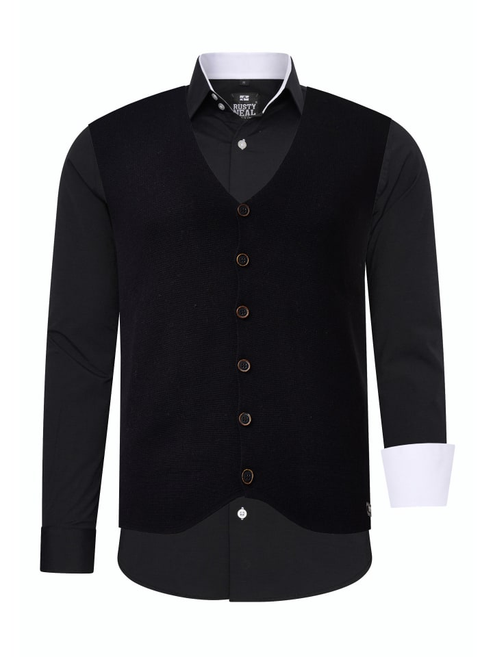 Rusty Neal Комплект из рубашки и жилета (2 шт.), черно-белый
Rusty Neal Комплект из рубашки и жилета (2 шт.), черно-белый