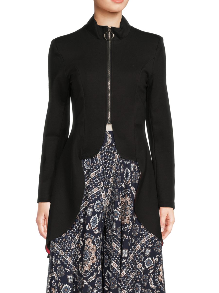 Куртка с фестончатым хвостом Patrizia Luca, черный
Куртка с фестончатым хвостом Patrizia Luca, черный