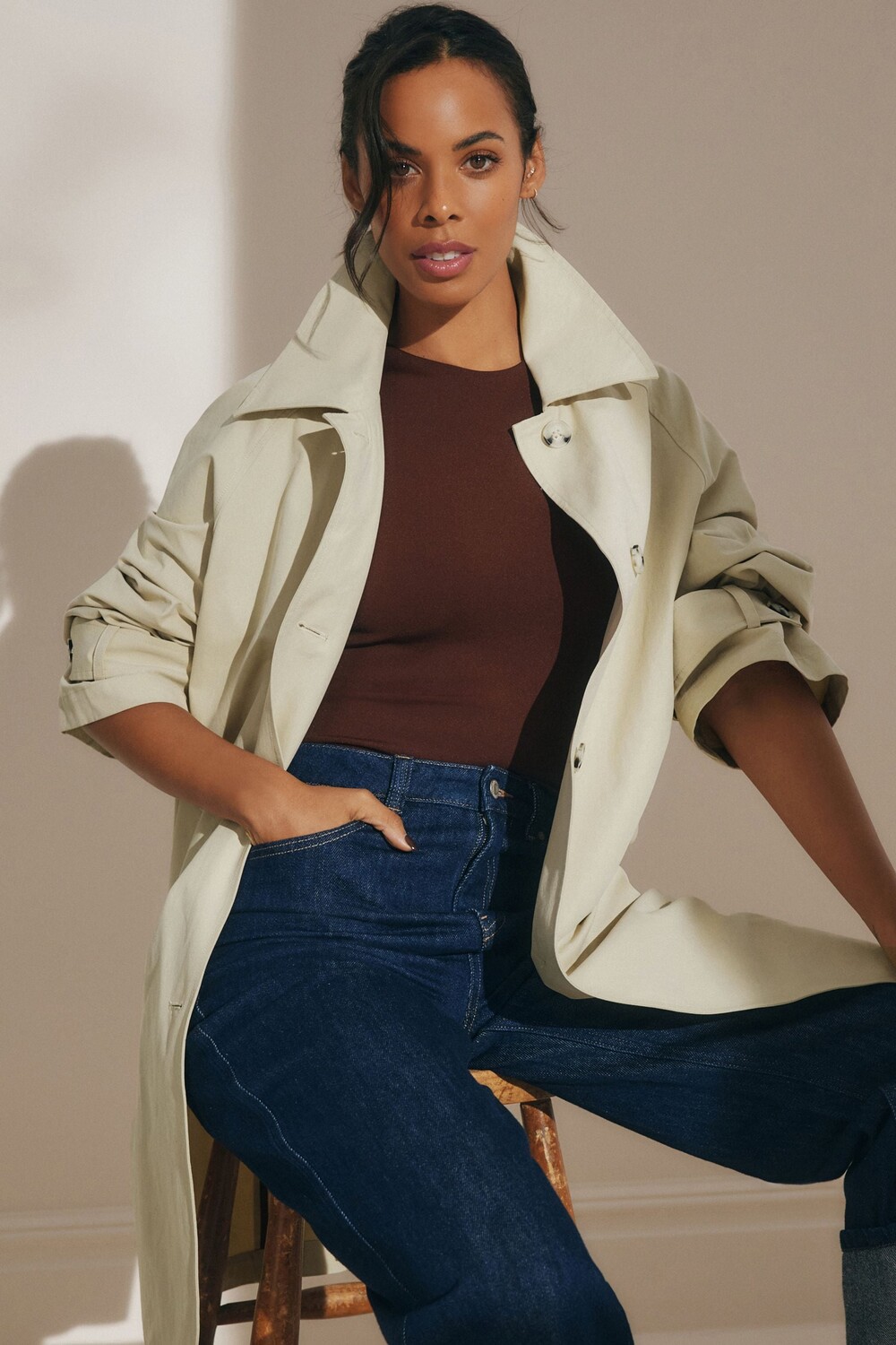 Однобортный тренч Next, бежевый
Однобортный тренч Next, бежевый