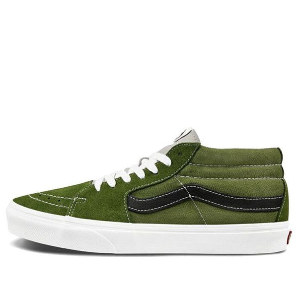 Кроссовки sk8-mid low top skate shoes dark green Vans, зеленый 
Кроссовки sk8-mid low top skate shoes dark green Vans, зеленый