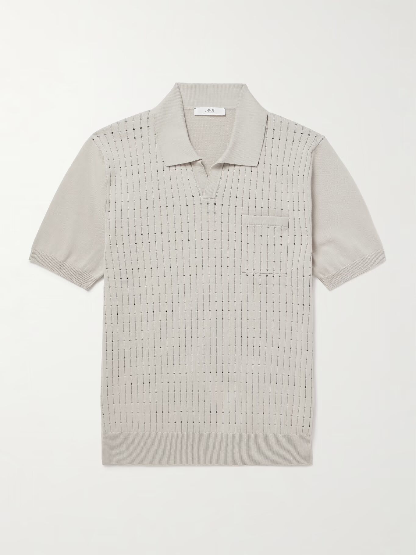 Рубашка-поло из органического хлопка с ажурной вязкой MR P., экрю
Рубашка-поло из органического хлопка с ажурной вязкой MR P., экрю