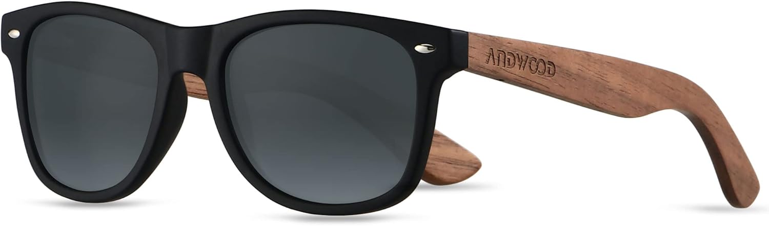 Солнцезащитные очки ANDWOOD из дерева с поляризацией, для мужчин и женщин, с защитой от УФ-излучения, в оправе из бамбука, зеркальные, Matte Black & Walnut Wood | Polarized Black
Солнцезащитные очки ANDWOOD из дерева с поляризацией, для мужчин и женщин, с защитой от УФ-излучения, в оправе из бамбука, зеркальные, Matte Black & Walnut Wood | Polarized Black