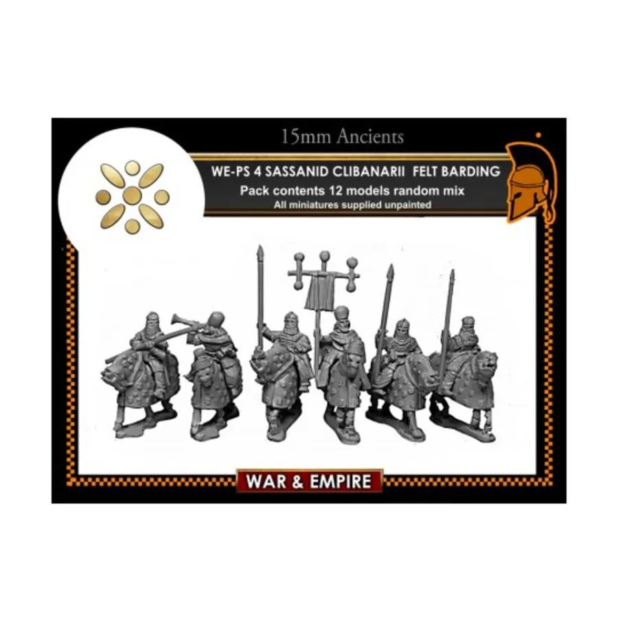 Клибанарийская конница с конями в войлочных доспехах - Сасаниды, War & Empire - Ancient Miniatures - Persian (15mm)
Клибанарийская конница с конями в войлочных доспехах - Сасаниды, War & Empire - Ancient Miniatures - Persian (15mm)