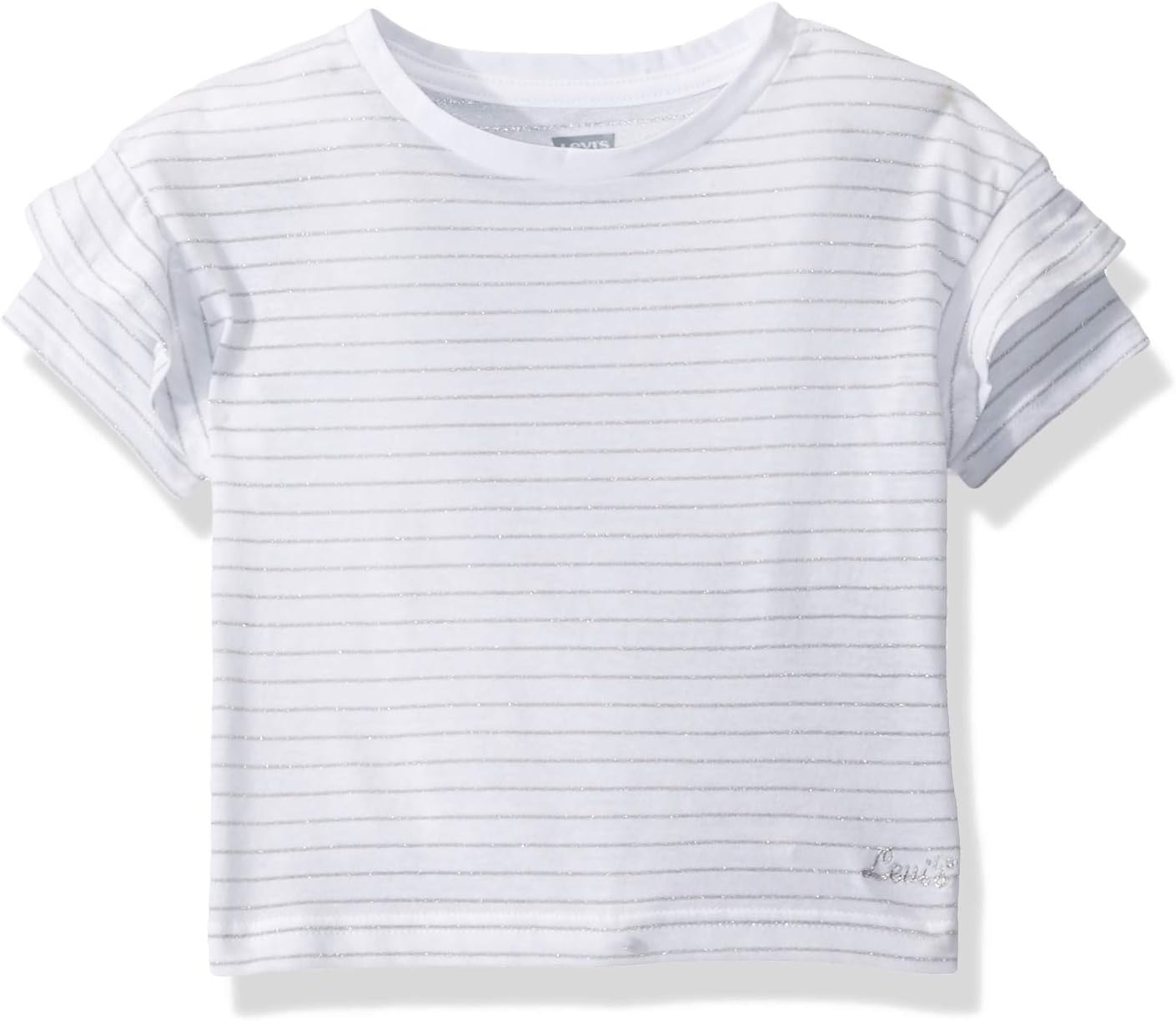 Футболка свободного кроя с оборками для девочек Levi's, White/Lurex, Белый, Футболка свободного кроя с оборками для девочек Levi's, White/Lurex
Футболка свободного кроя с оборками для девочек Levi's, White/Lurex, Белый, Футболка свободного кроя с оборками для девочек Levi's, White/Lurex