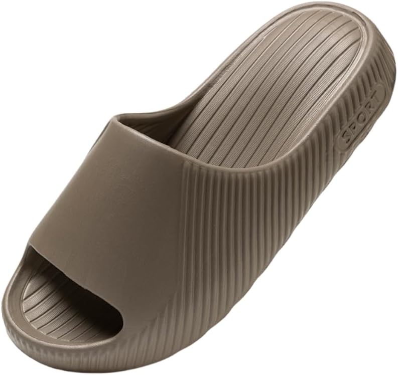 Мужские шлепанцы HoaloX с толстой подошвой из ЭВА - и домашние тапочки с фиксацией, амортизирующей средней подошвой и рифленой подошвой для комфорта на весь день, коричневый
Мужские шлепанцы HoaloX с толстой подошвой из ЭВА - и домашние тапочки с фиксацией, амортизирующей средней подошвой и рифленой подошвой для комфорта на весь день, коричневый