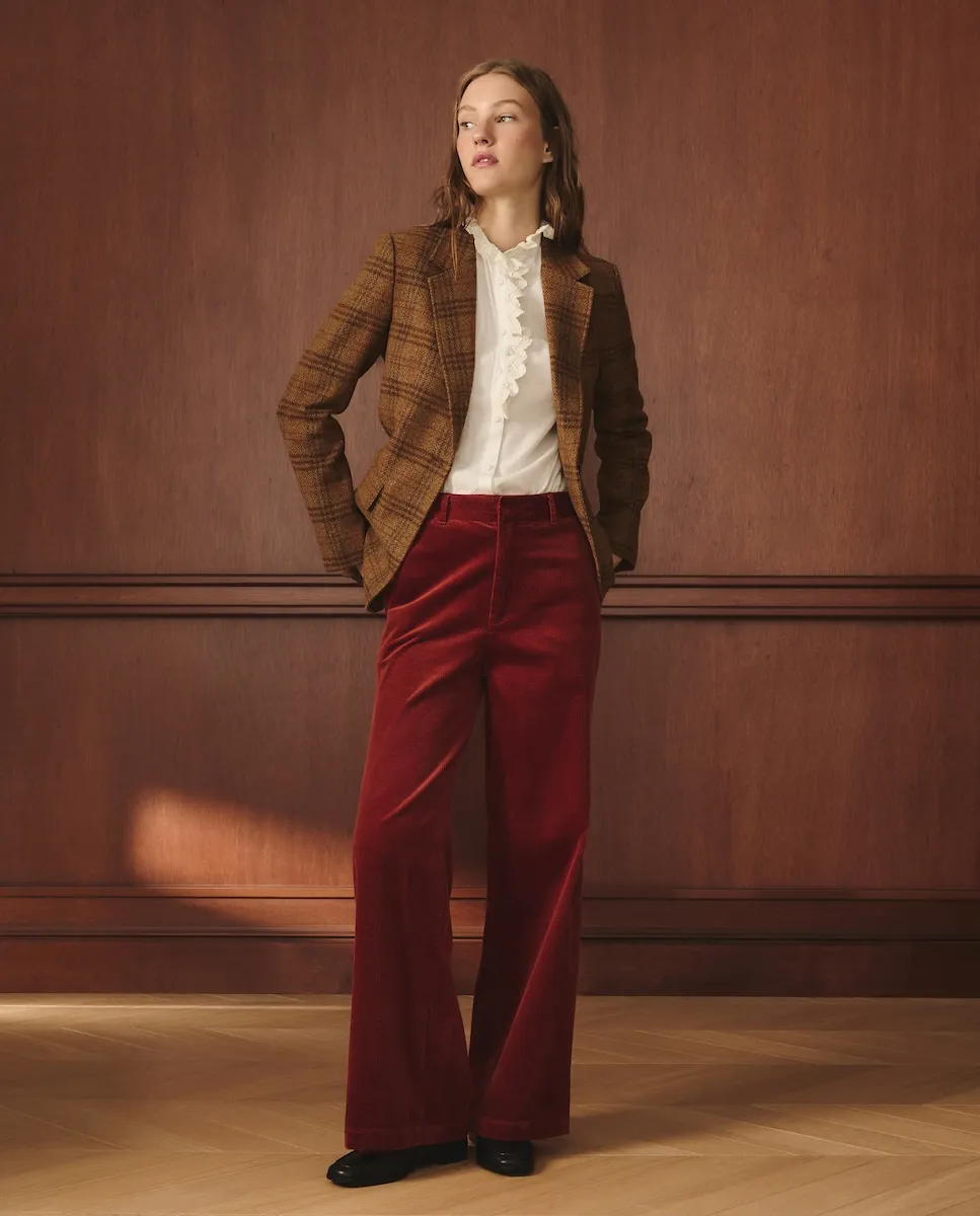 Женские брюки из однотонного вельвета Lloyd's, жженый оранжевый
Женские брюки из однотонного вельвета Lloyd's, жженый оранжевый