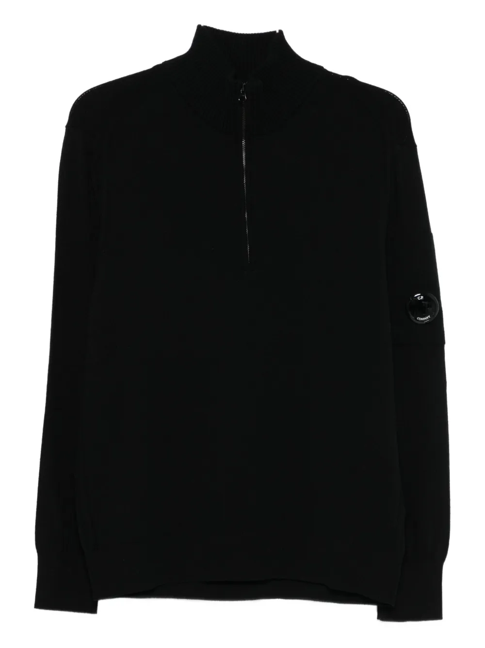 Свитер с полумолнией и карманом для линз C.P. Company, черный
Свитер с полумолнией и карманом для линз C.P. Company, черный