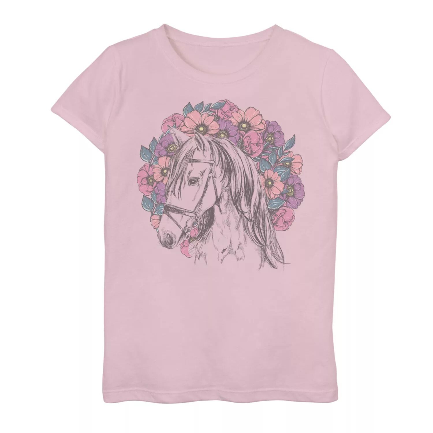 Футболка Fifth Sun с цветочным рисунком и портретом лошади для девочек 7–16 лет Licensed Character, розовый
Футболка Fifth Sun с цветочным рисунком и портретом лошади для девочек 7–16 лет Licensed Character, розовый
