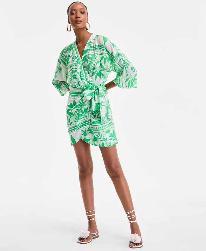 Женское мини-платье с принтом и завязками по бокам I.N.C. International Concepts, зеленый
Женское мини-платье с принтом и завязками по бокам I.N.C. International Concepts, зеленый
