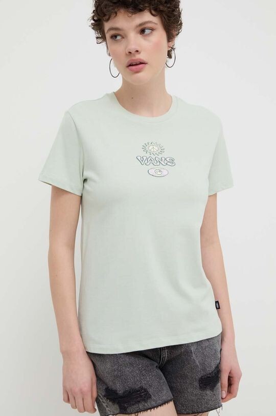 Хлопковая футболка Vans, зеленый
Хлопковая футболка Vans, зеленый