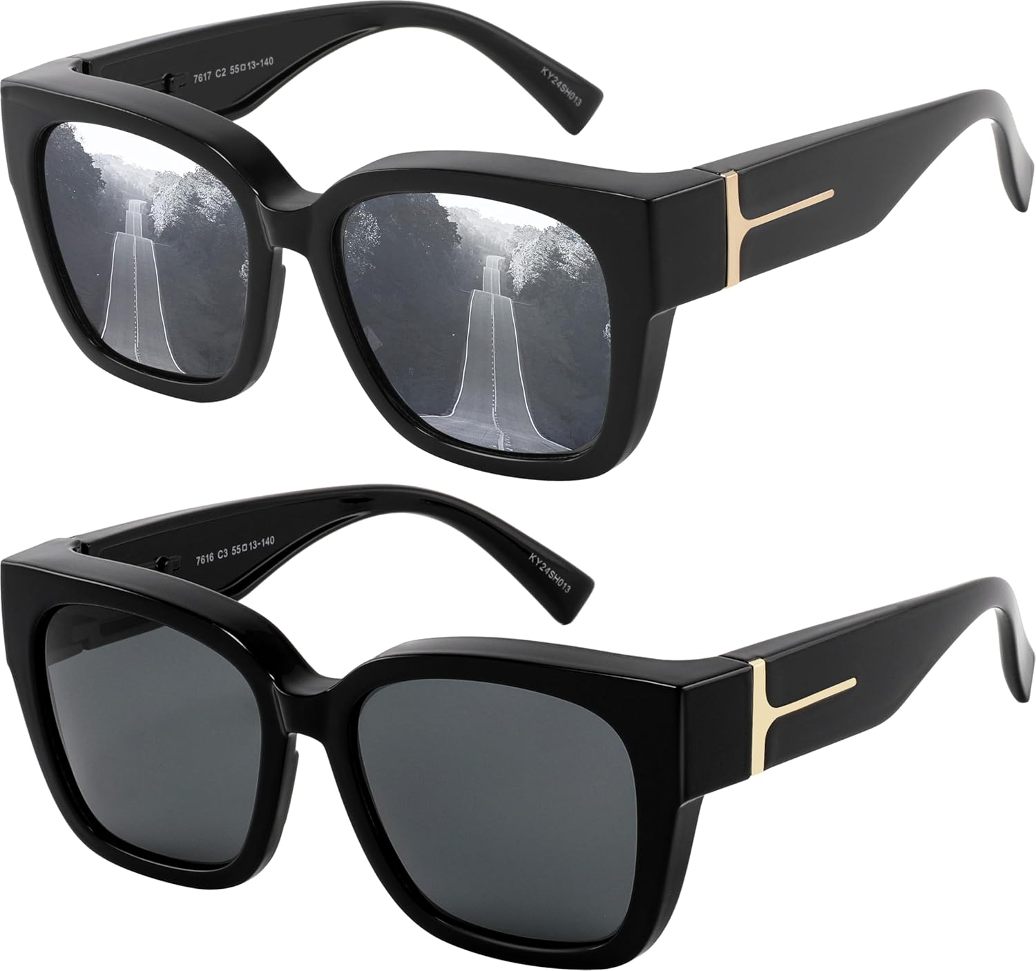 Поляризованные солнцезащитные очки Yogo Vision для ношения поверх обычных очков, подходят для женщин и мужчин, обеспечивают 100% защиту от УФ-излучения, 2 Pack: Black Frame With Silver Mirror Lens, Black Frame With Grey Lens
Поляризованные солнцезащитные очки Yogo Vision для ношения поверх обычных очков, подходят для женщин и мужчин, обеспечивают 100% защиту от УФ-излучения, 2 Pack: Black Frame With Silver Mirror Lens, Black Frame With Grey Lens