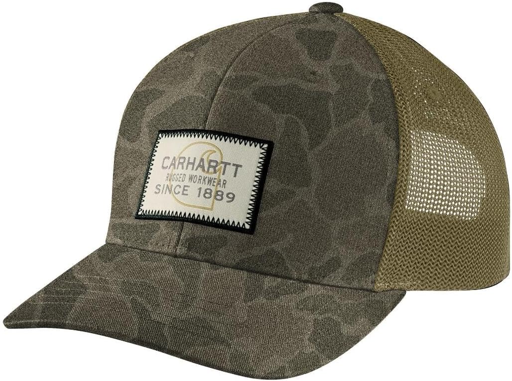Carhartt мужская кепка с камуфляжным логотипом и сетчатой спинкой из шерсти, Burnt Olive Vintage Camo
Carhartt мужская кепка с камуфляжным логотипом и сетчатой спинкой из шерсти, Burnt Olive Vintage Camo