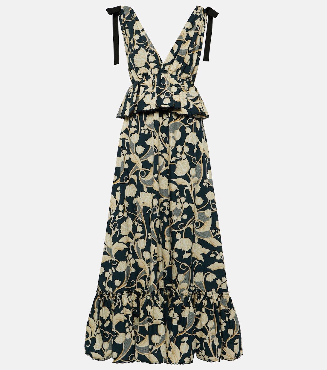 Хлопковое платье макси infinito perla Agua By Agua Bendita, мультиколор 
Хлопковое платье макси infinito perla Agua By Agua Bendita, мультиколор