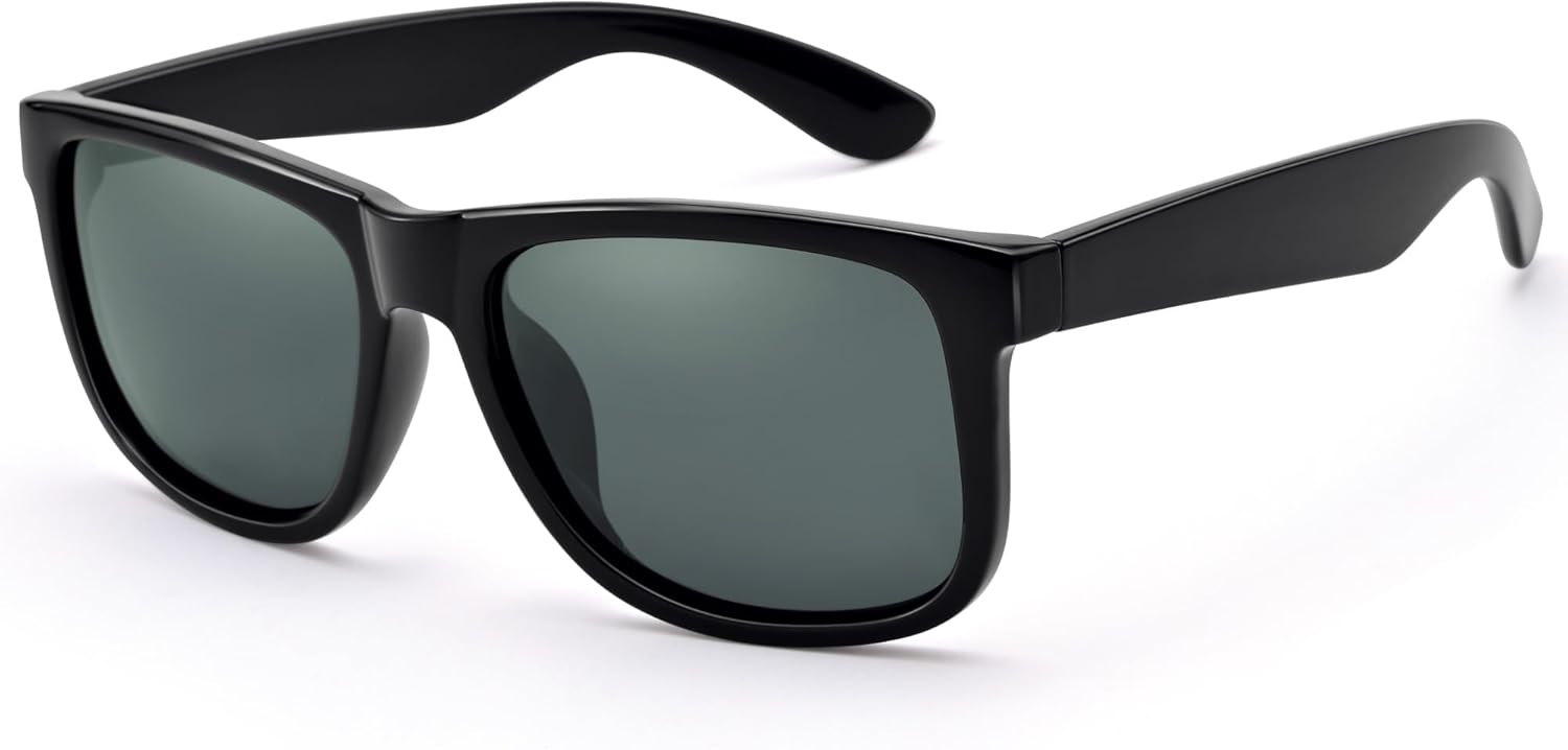 Поляризованные солнцезащитные очки UV400 для мужчин и женщин, классические квадратные, легкие, с антибликовым покрытием HD, модные солнцезащитные очки для отдыха Revemo, A04 Bright Black+ Black Grey Lens
Поляризованные солнцезащитные очки UV400 для мужчин и женщин, классические квадратные, легкие, с антибликовым покрытием HD, модные солнцезащитные очки для отдыха Revemo, A04 Bright Black+ Black Grey Lens