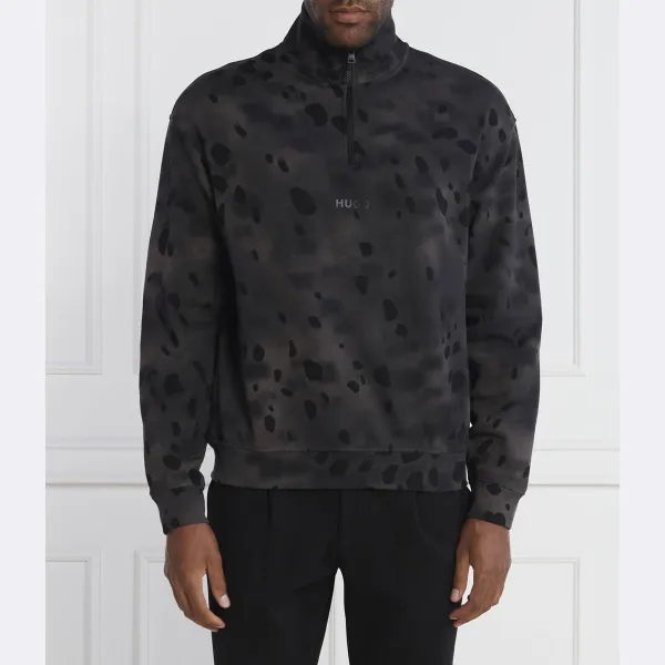 Толстовка классического кроя в горошек Hugo, черный
Толстовка классического кроя в горошек Hugo, черный