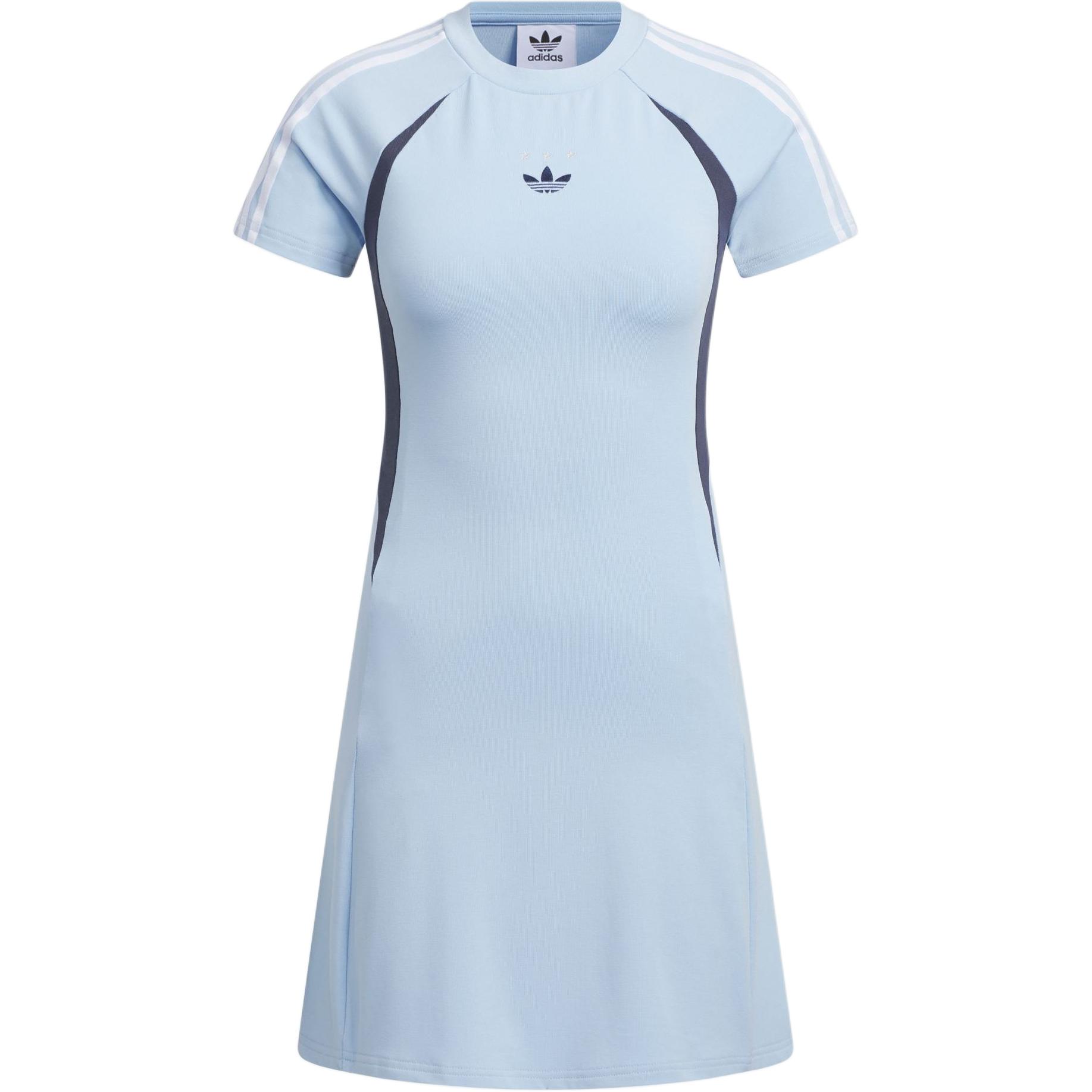 Adidas Originals Джерси платье с коротким рукавом, короткие платья для женщин, Brilliant Blue/Midnight Gray
Adidas Originals Джерси платье с коротким рукавом, короткие платья для женщин, Brilliant Blue/Midnight Gray