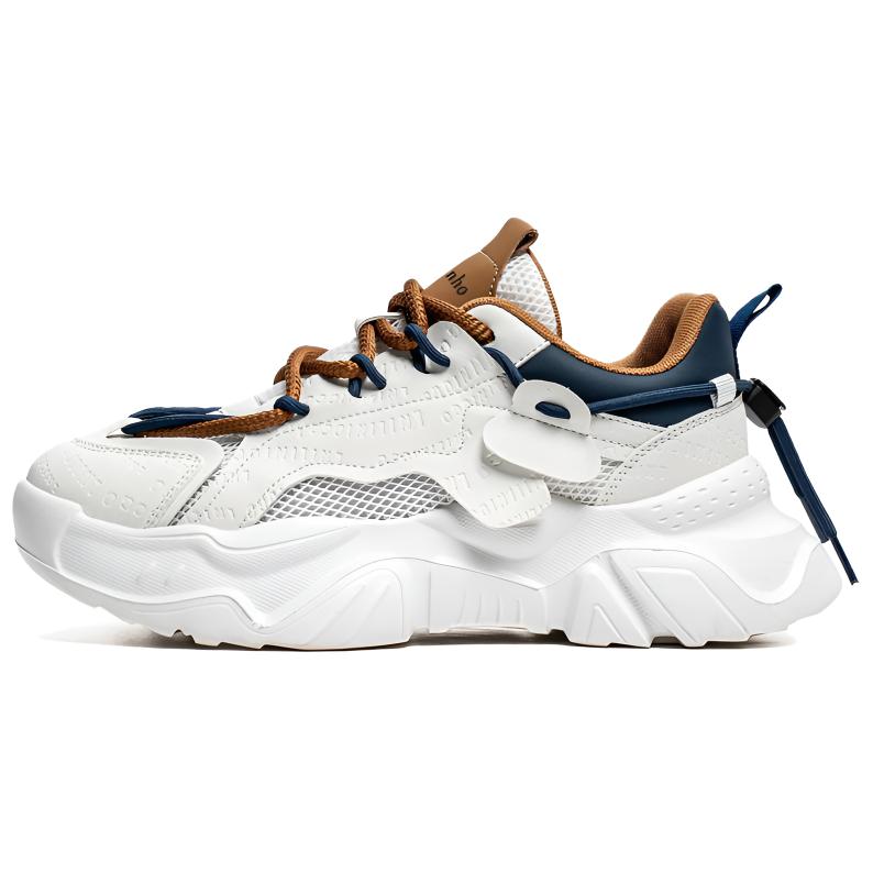 Сбалансированные, ударопрочные, легкие низкие кроссовки на массивной подошве для мужчин Jinho, Blue Brown
Сбалансированные, ударопрочные, легкие низкие кроссовки на массивной подошве для мужчин Jinho, Blue Brown