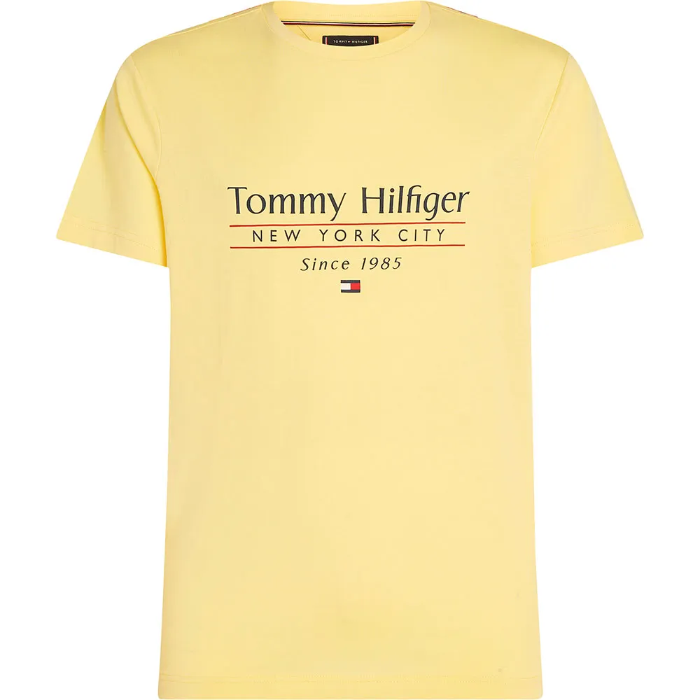 Футболка с коротким рукавом Tommy Hilfiger Center Stack, желтый 
Футболка с коротким рукавом Tommy Hilfiger Center Stack, желтый