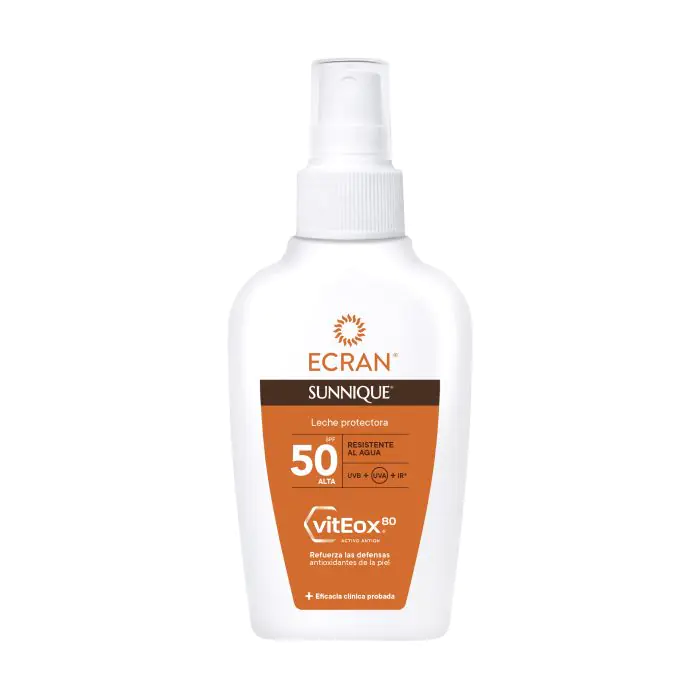 Солнцезащитный крем sunnique leche protectora spray vitaminas fps50 Ecran, объем 100 мл 
Солнцезащитный крем sunnique leche protectora spray vitaminas fps50 Ecran, объем 100 мл