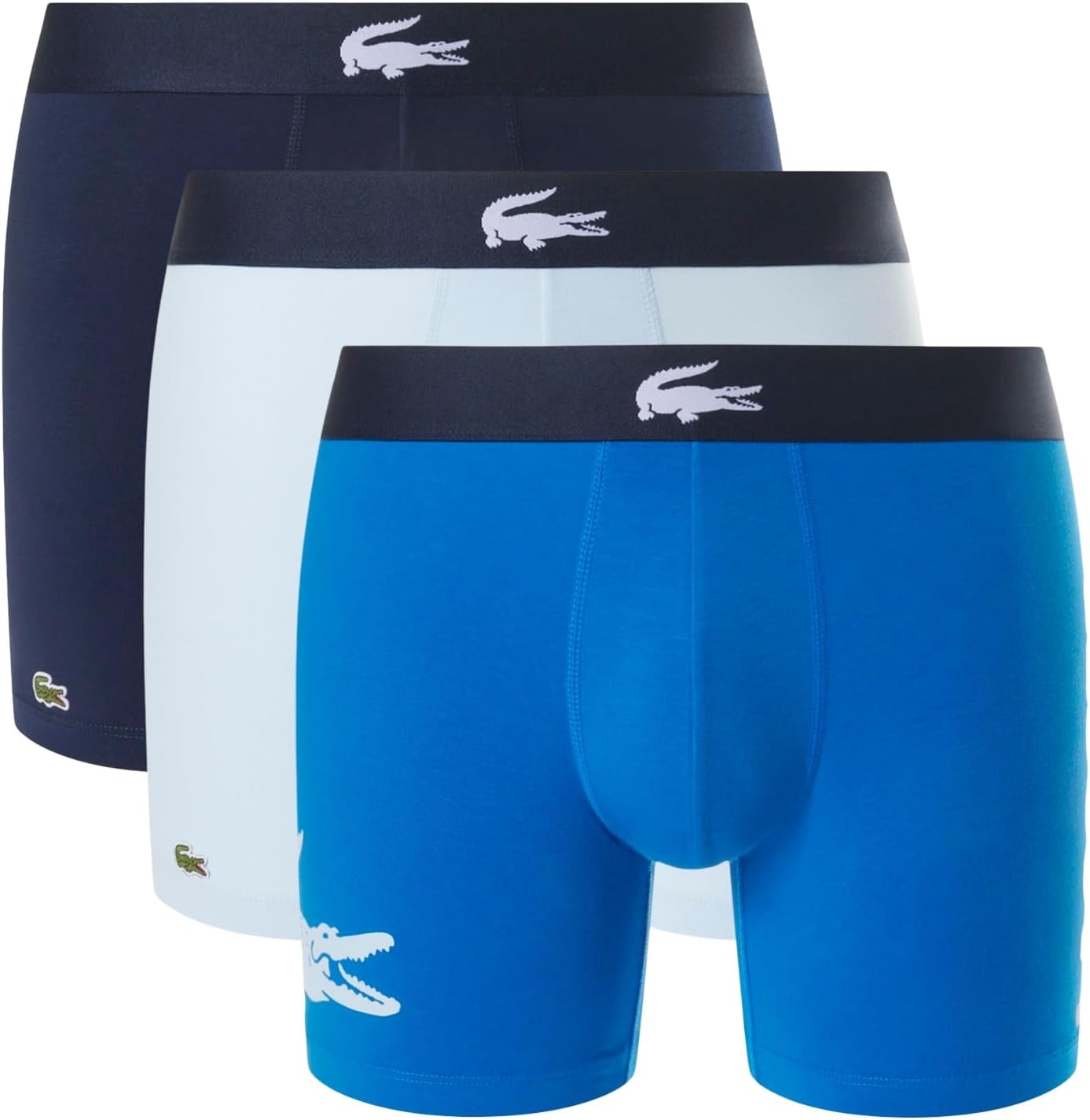 Lacoste мужские хлопковые боксеры Big Croc Print с эффектом стрейч, 3 шт, Gypsy Blue/Light Blue/Navy Blue
Lacoste мужские хлопковые боксеры Big Croc Print с эффектом стрейч, 3 шт, Gypsy Blue/Light Blue/Navy Blue