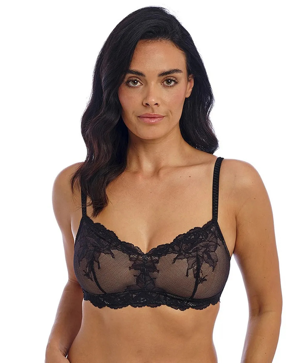 Бралетт без косточек с эластичным цветочным кружевом Wacoal, черный
Бралетт без косточек с эластичным цветочным кружевом Wacoal, черный