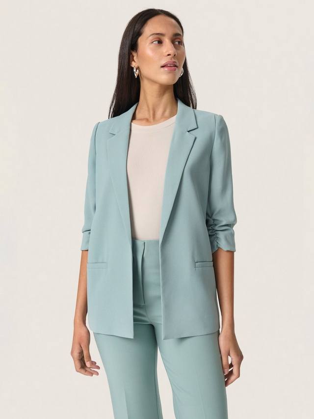 Блейзер с рюшами на рукавах от ширли Soaked In Luxury, синий
Блейзер с рюшами на рукавах от ширли Soaked In Luxury, синий