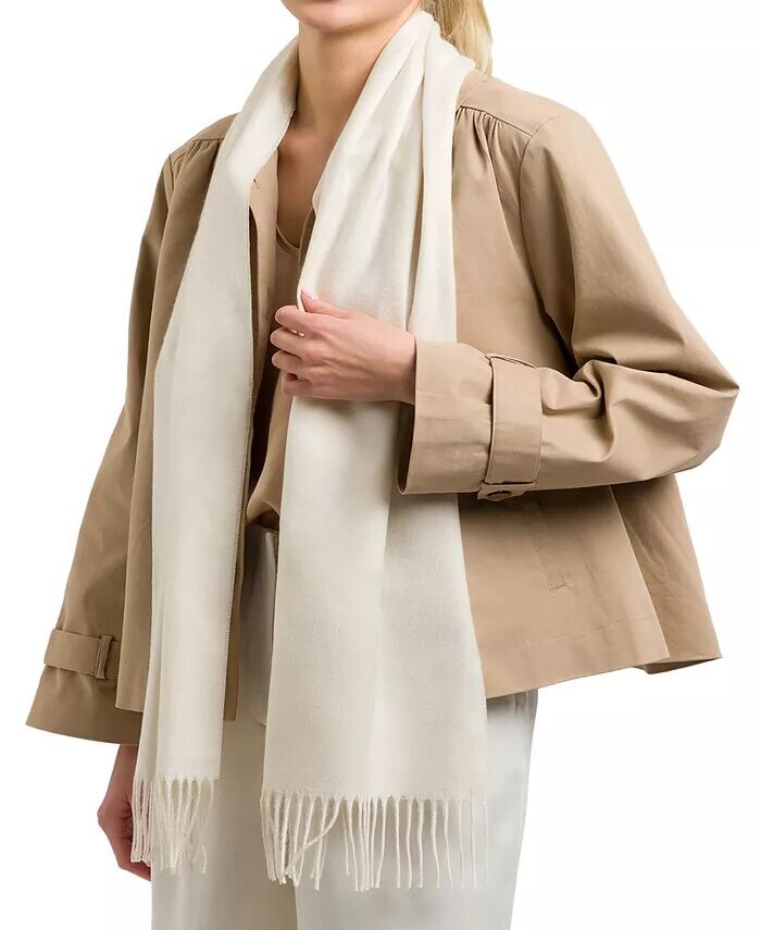 Женский однотонный шарф-глушитель с витой бахромой Fraas, черный
Женский однотонный шарф-глушитель с витой бахромой Fraas, черный