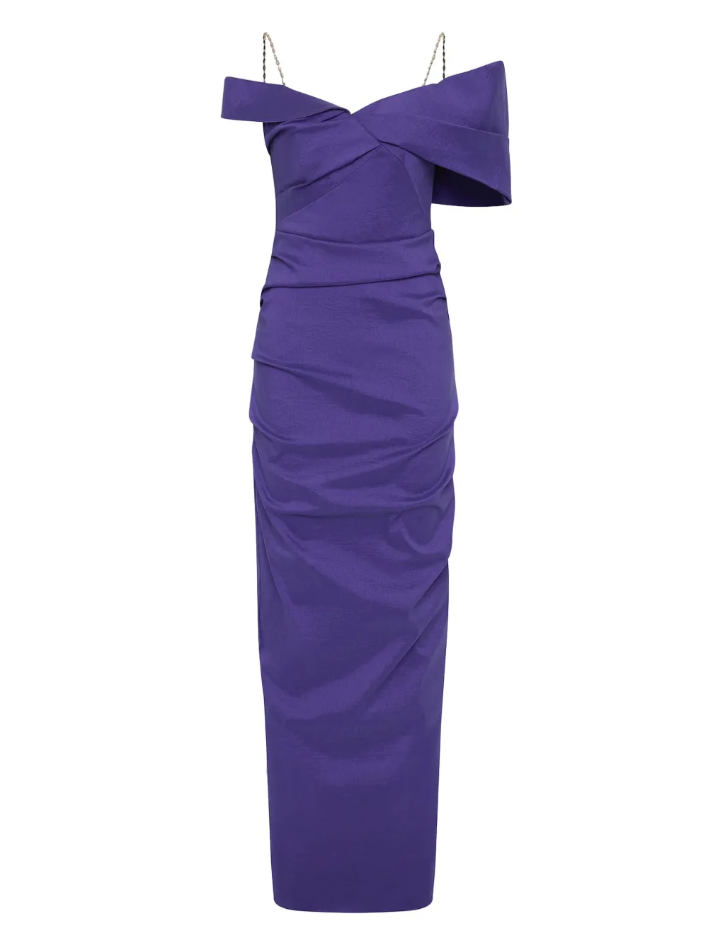 Платье Dahli с открытыми плечами и сборками Rachel Gilbert, фиолетовый
Платье Dahli с открытыми плечами и сборками Rachel Gilbert, фиолетовый
