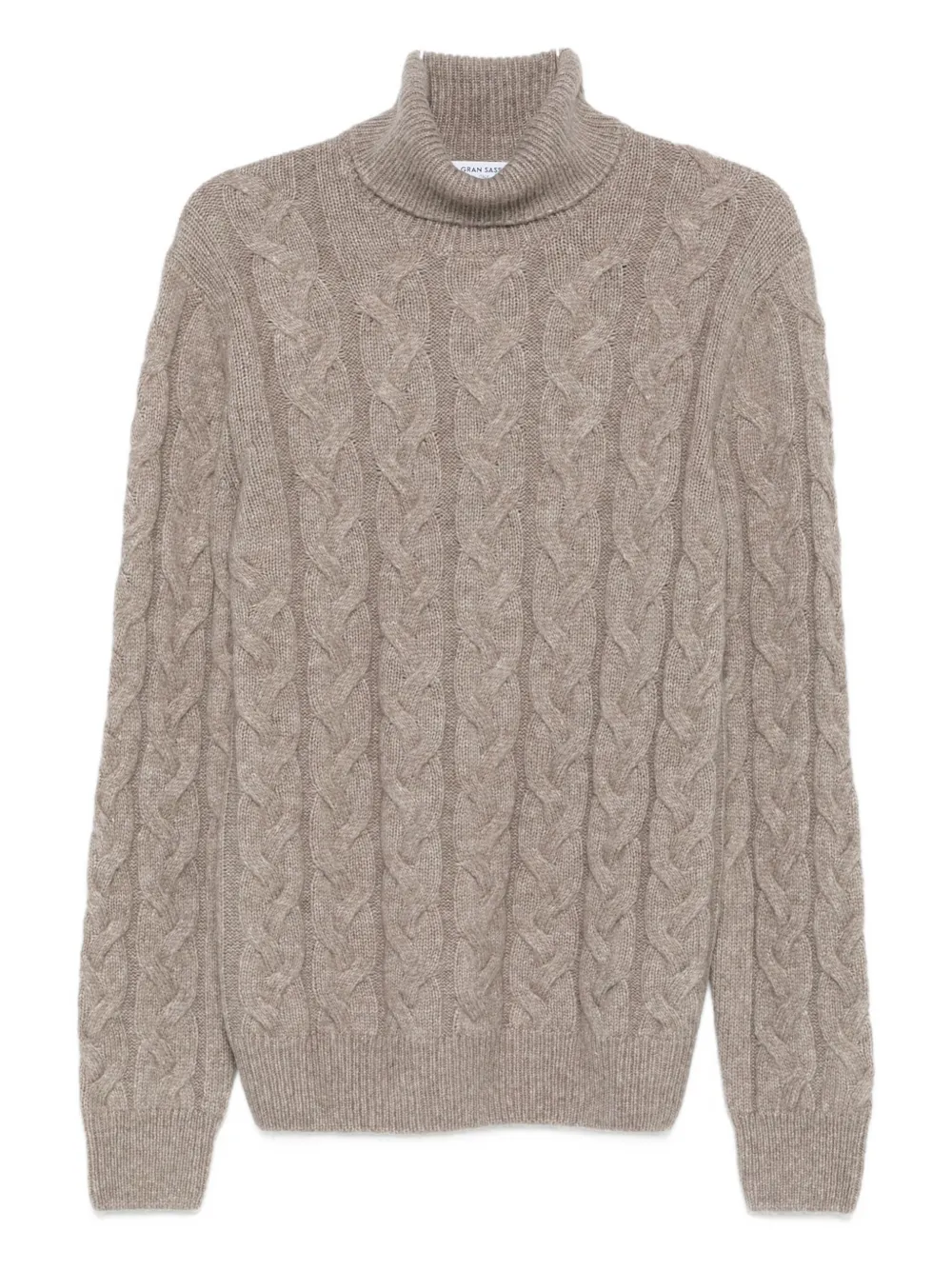 Кашемировый свитер с воротником-гольф и крупной вязкой Gran Sasso, коричневый
Кашемировый свитер с воротником-гольф и крупной вязкой Gran Sasso, коричневый