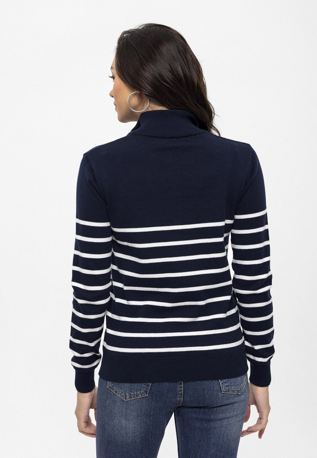 Джемпер HALF ZIP STRIPED Felix Hardy, темно-синий 
Джемпер HALF ZIP STRIPED Felix Hardy, темно-синий