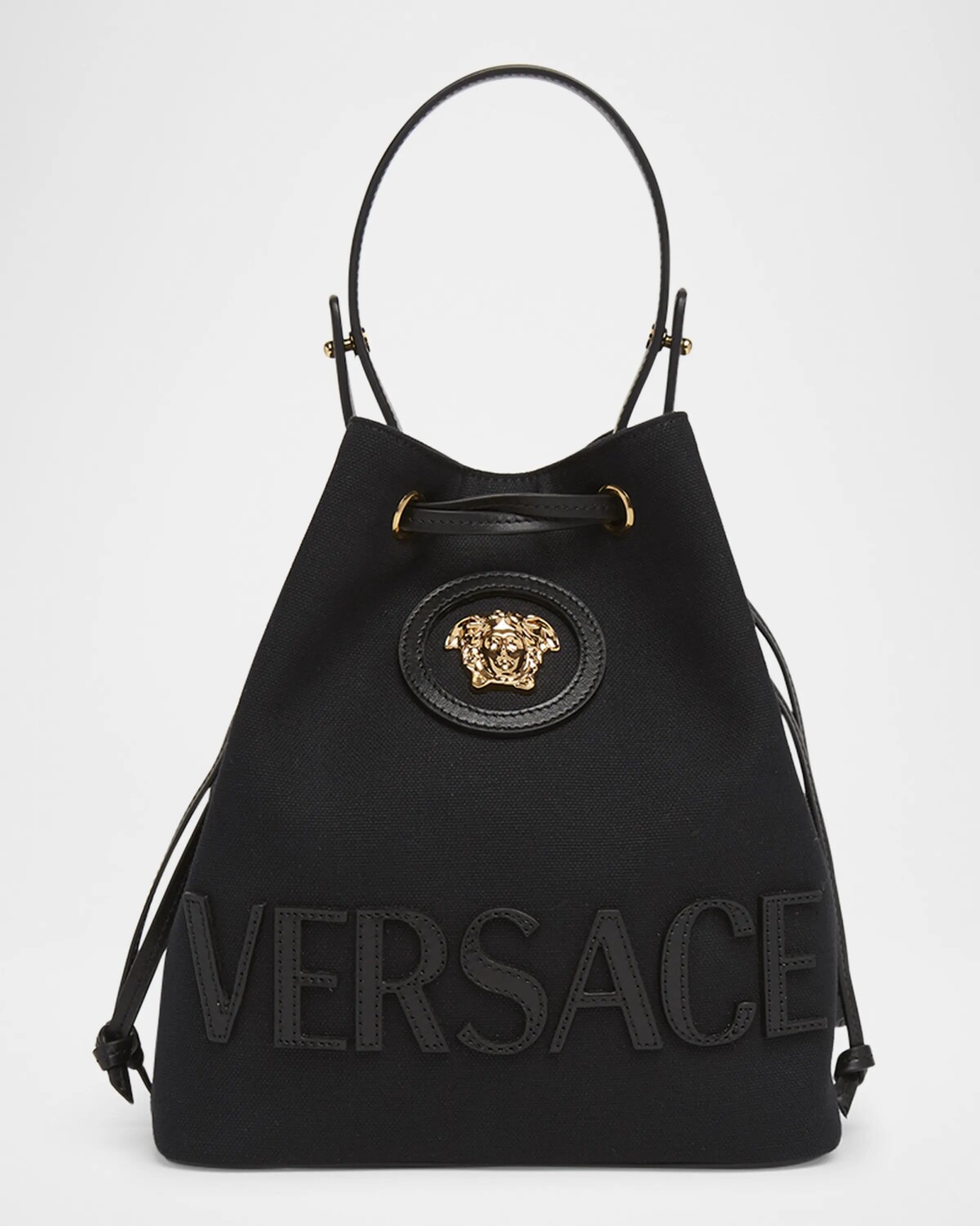 Холщовая сумка-ведро La Medusa на шнурке Versace, черный
Холщовая сумка-ведро La Medusa на шнурке Versace, черный