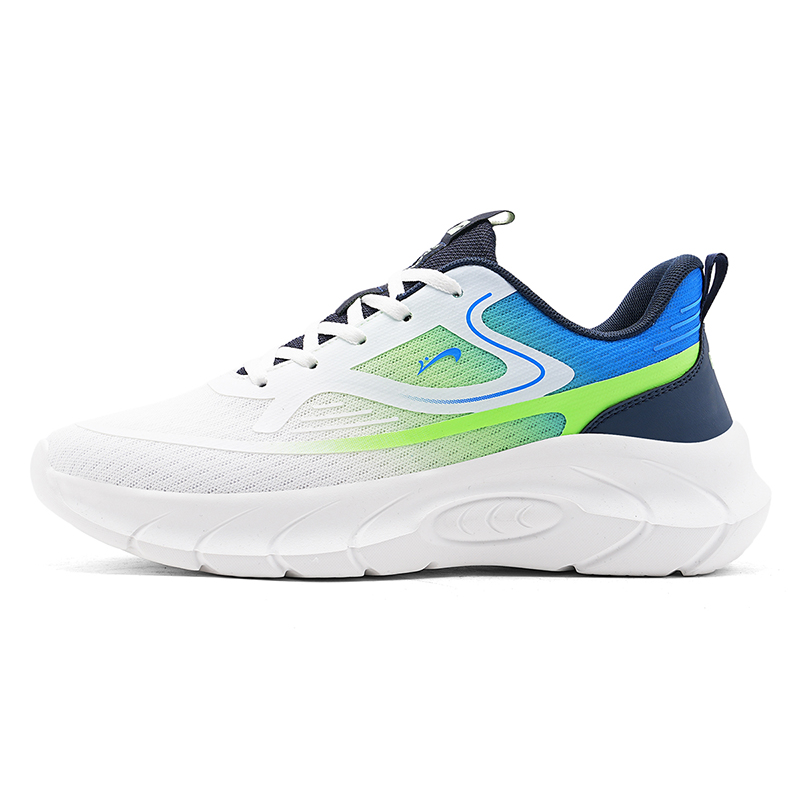 K-bird Износостойкие дышащие противоскользящие низкие повседневные беговые кроссовки мужские - белый/неоново-зеленый, цвет White/Neon Green 
K-bird Износостойкие дышащие противоскользящие низкие повседневные беговые кроссовки мужские - белый/неоново-зеленый, цвет White/Neon Green