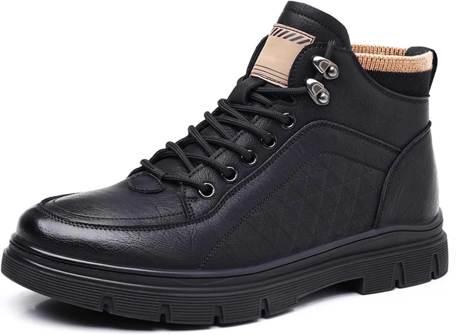 Мужские высокие кожаные зимние ботинки Abborora, теплые зимние ботинки с меховой подкладкой, легкие наружные ботинки с противоскользящей подошвой для трекинга и прогулок, черный
Мужские высокие кожаные зимние ботинки Abborora, теплые зимние ботинки с меховой подкладкой, легкие наружные ботинки с противоскользящей подошвой для трекинга и прогулок, черный