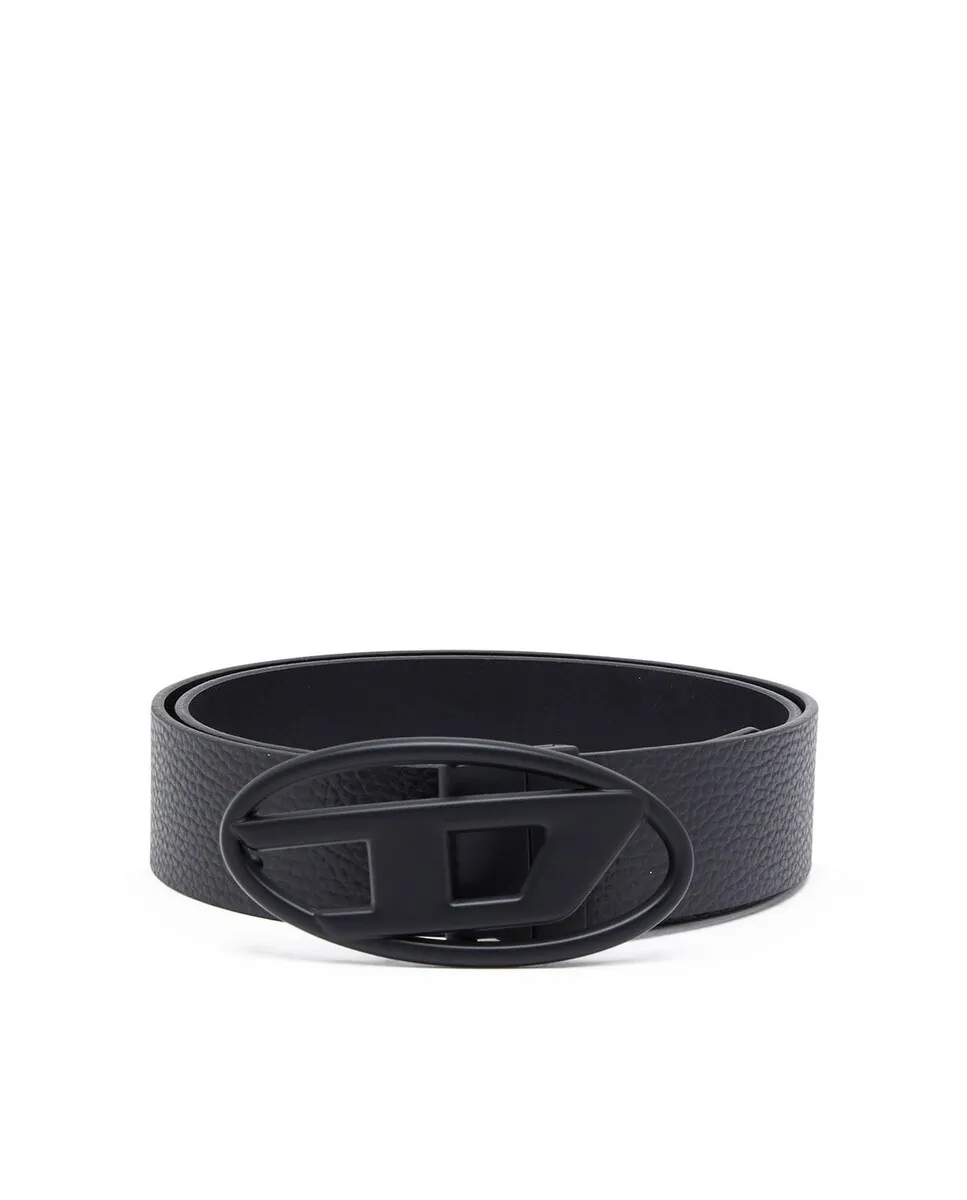 Мужской ремень DIESEL из двусторонней кожи с металлической пряжкой, черный
Мужской ремень DIESEL из двусторонней кожи с металлической пряжкой, черный