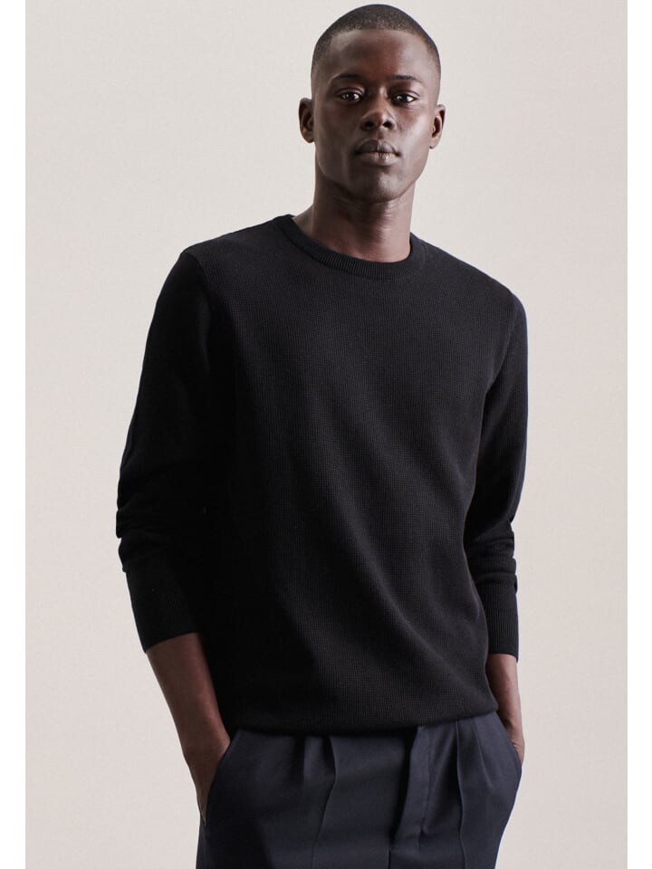 Пуловер Seidensticker Regular, черный
Пуловер Seidensticker Regular, черный