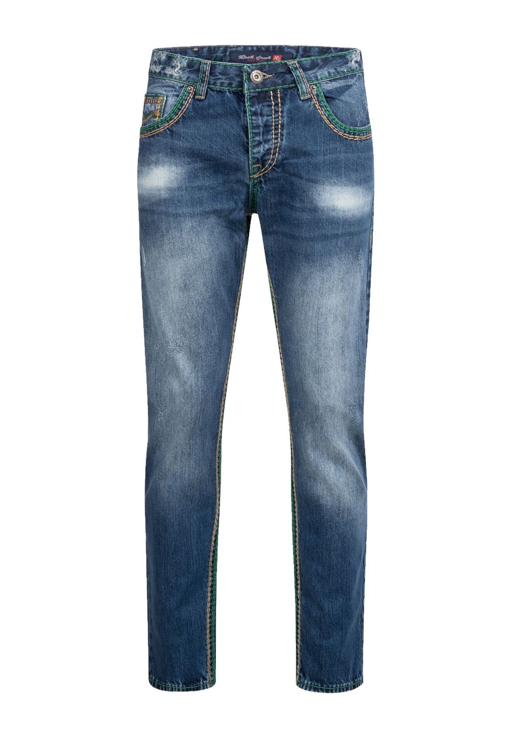 Джинсы комфортного кроя, толстые швы, свободный крой Rock Creek, темно-синий
Джинсы комфортного кроя, толстые швы, свободный крой Rock Creek, темно-синий