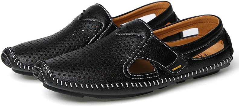 Мужские модные повседневные кожаные сандалии AQIXIDX, пляжные сандалии с закрытым носком, дышащие и удобные, обувь для свадеб и вечеринок, черный
Мужские модные повседневные кожаные сандалии AQIXIDX, пляжные сандалии с закрытым носком, дышащие и удобные, обувь для свадеб и вечеринок, черный