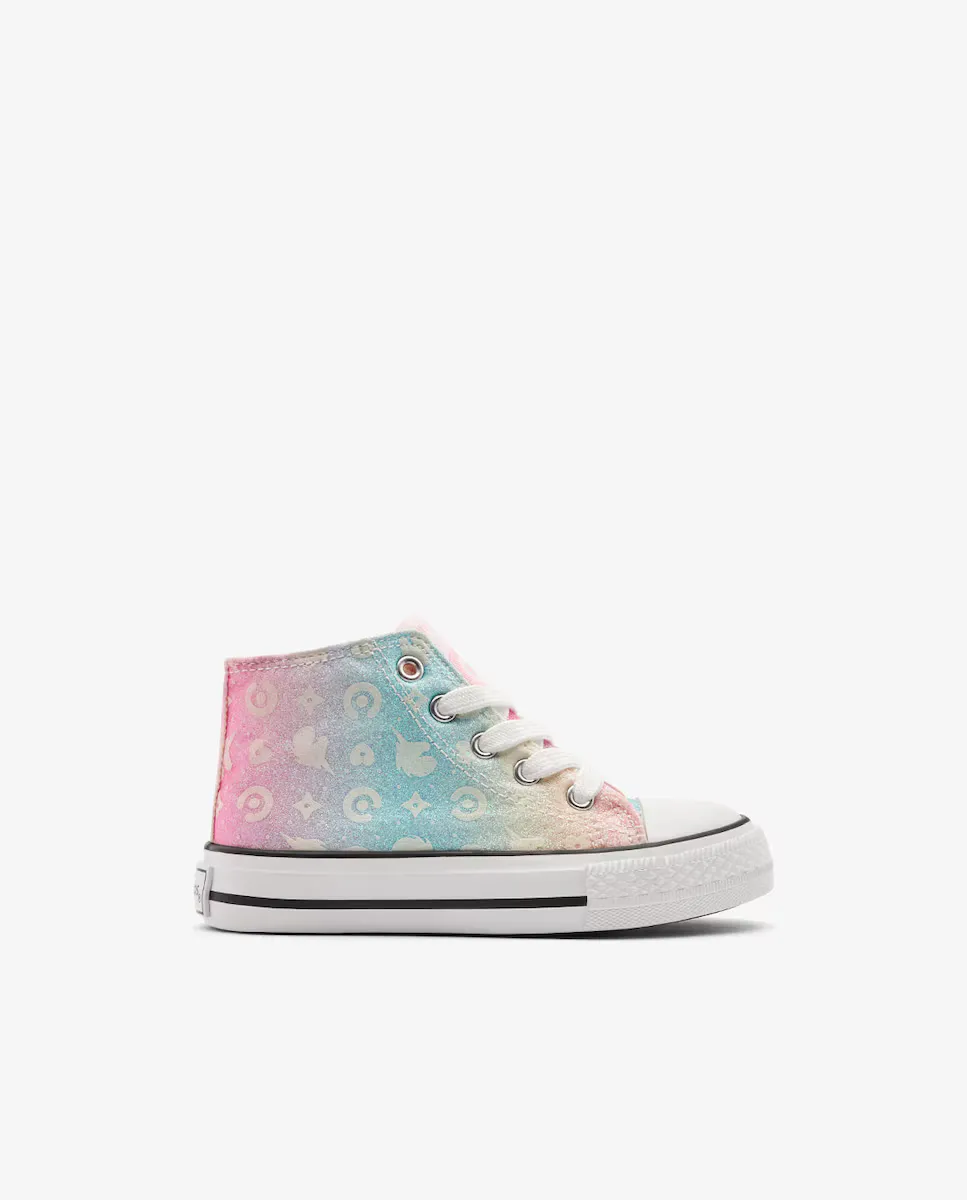 Высокие кеды для девочек с разноцветным блестящим принтом Conguitos, мультиколор
Высокие кеды для девочек с разноцветным блестящим принтом Conguitos, мультиколор