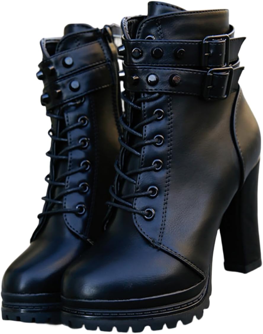 Женские ботильоны Hbeylia на высоком каблуке, военные ботинки с модной металлической пряжкой, шнуровкой, массивной подошвой, боковой молнией и платформой. Платьевые ботинки на танкетке, мотоциклетные короткие ботинки для женщин, черный
Женские ботильоны Hbeylia на высоком каблуке, военные ботинки с модной металлической пряжкой, шнуровкой, массивной подошвой, боковой молнией и платформой. Платьевые ботинки на танкетке, мотоциклетные короткие ботинки для женщин, черный