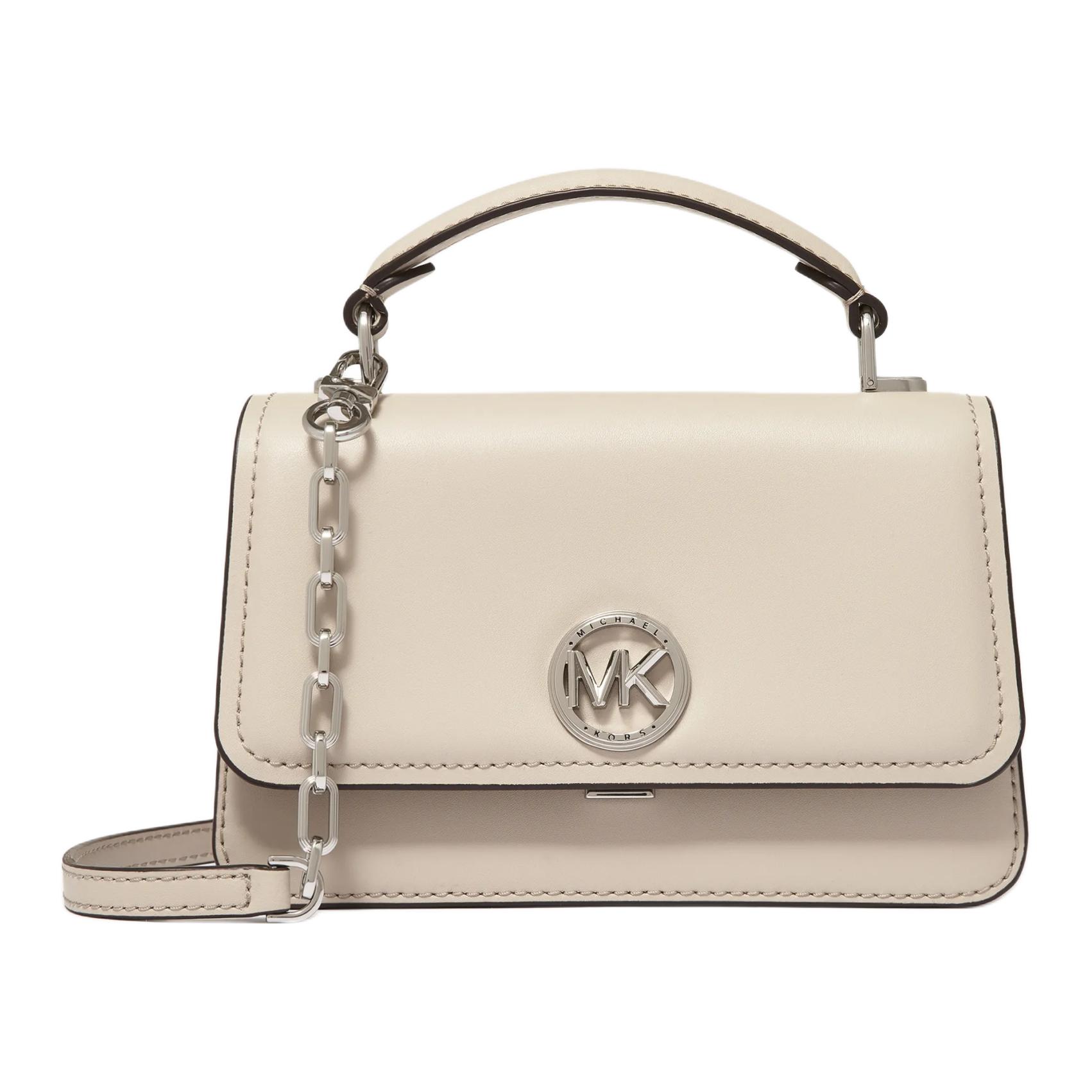 MICHAEL KORS Делинси кожаная женская сумка через плечо малая светлый песок
MICHAEL KORS Делинси кожаная женская сумка через плечо малая светлый песок