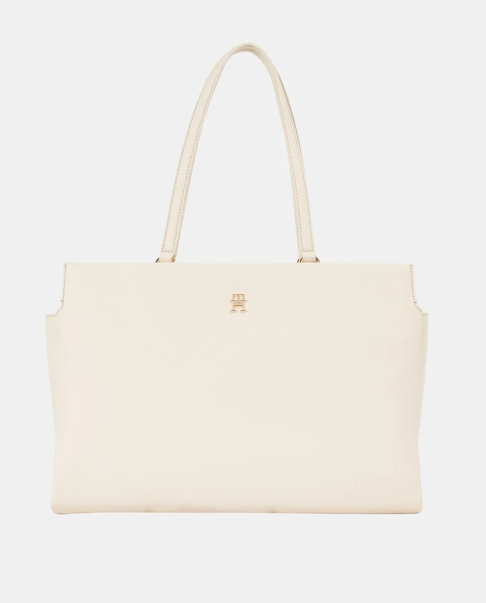 Сумка-тоут с металлическим логотипом Tommy Hilfiger, белый
Сумка-тоут с металлическим логотипом Tommy Hilfiger, белый