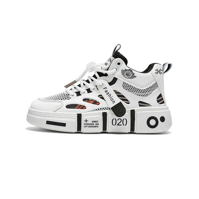 Детские высокие кроссовки для скейтбординга Kids' YUZHAOLIN, белый/черный 
Детские высокие кроссовки для скейтбординга Kids' YUZHAOLIN, белый/черный