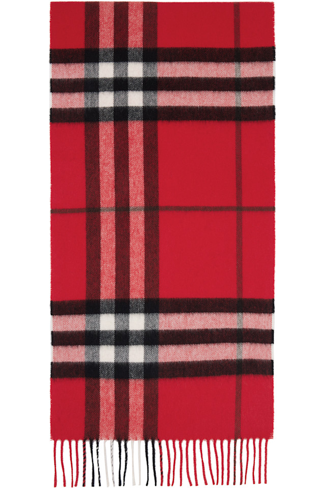 Burberry Красный клетчатый кашемировый шарф
Burberry Красный клетчатый кашемировый шарф