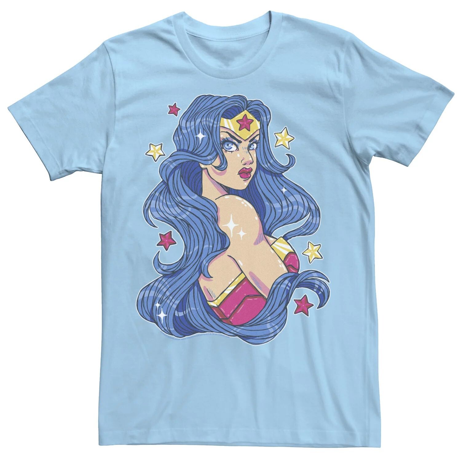 Мужская футболка с изображением портрета DC Fandome Wonder Woman Licensed Character 
Мужская футболка с изображением портрета DC Fandome Wonder Woman Licensed Character