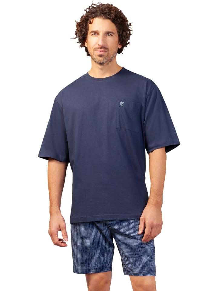 Hajo Укороченная одинарная трикотажная футболка темно-синего цвета
Hajo Укороченная одинарная трикотажная футболка темно-синего цвета