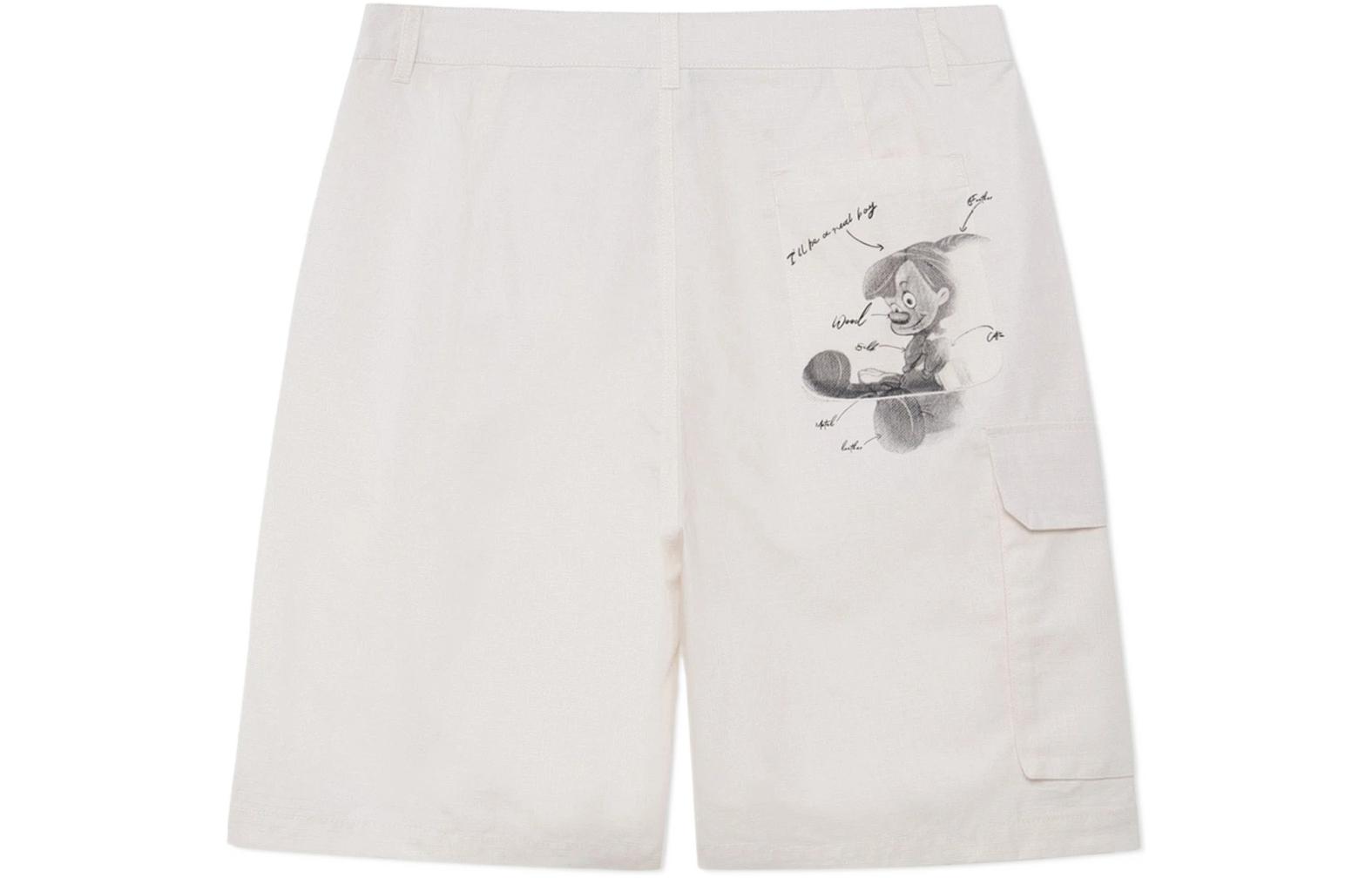 Лининг x Дисней Спорт Трендовая серия Повседневные шорты мужские White Sand Gray
Лининг x Дисней Спорт Трендовая серия Повседневные шорты мужские White Sand Gray