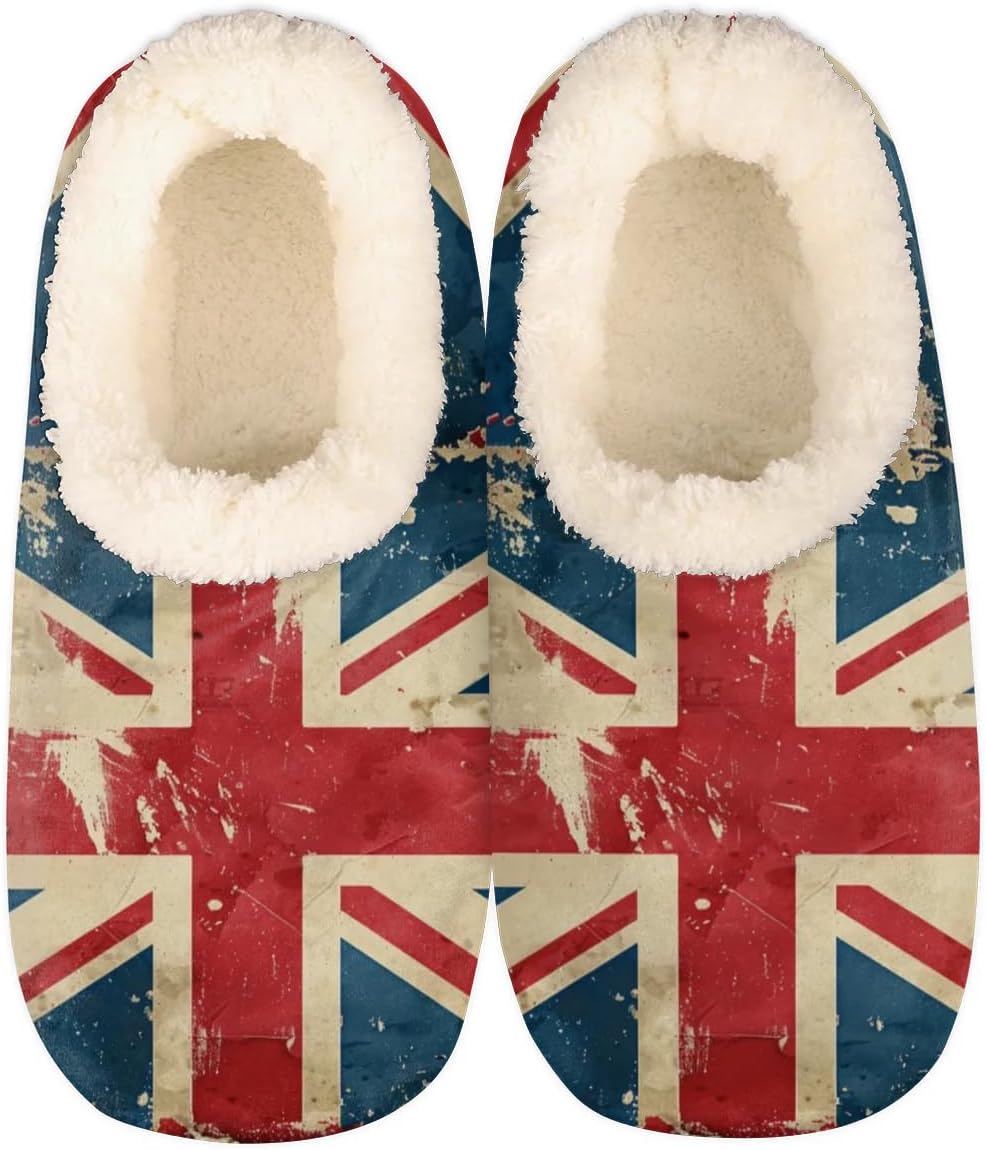 Винтажные домашние тапочки с британским флагом для женщин и мужчин, мягкие уютные тапочки-носки с рисунком Union Jack, противоскользящие Yppahhhh, мультиколор
Винтажные домашние тапочки с британским флагом для женщин и мужчин, мягкие уютные тапочки-носки с рисунком Union Jack, противоскользящие Yppahhhh, мультиколор